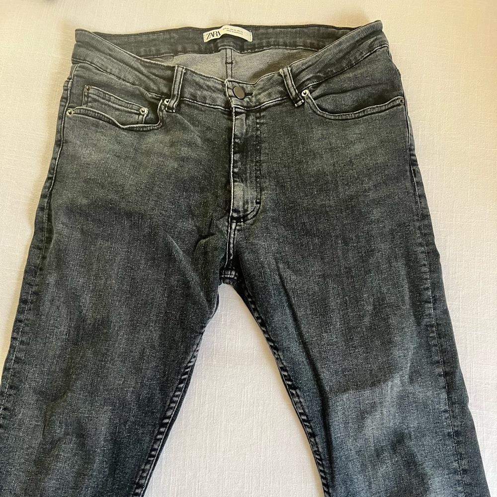 Zara Man Faded Black Skinny Fit Jeans Men’s US Size 34